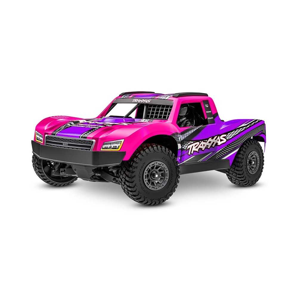 Traxxas Mini Slash BL-2S 4WD Brushless RTR Short Course Rosa TRX108164-1-PINK Traxxas Mini Slash BL-2S 4WD Brushless RTR Short Course Rosa TRX108164-1-PINK