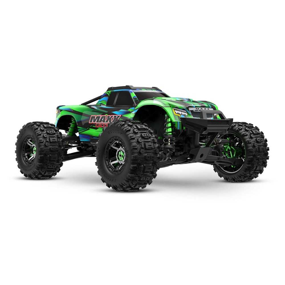 Traxxas Maxx Ultimate 4WD Brushless VXL-4S Monster Truck Verde TRX89087-4-GRN Traxxas Maxx Ultimate 4WD Brushless VXL-4S Monster Truck Verde TRX89087-4-GRN