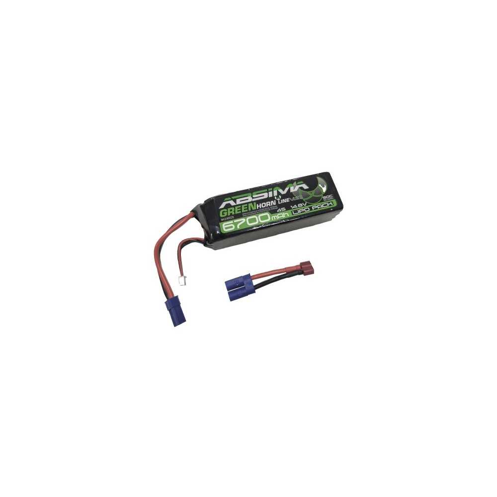 Bateria Lipo Absima Greenhorn Vol.2 LiPo 4S 14 8V-50C 6700 SC (EC5-T-Plug) 4140026 Bateria Lipo Absima Greenhorn Vol.2 LiPo 4S 14 8V-50C 6700 SC (EC5-T-Plug) 4140026