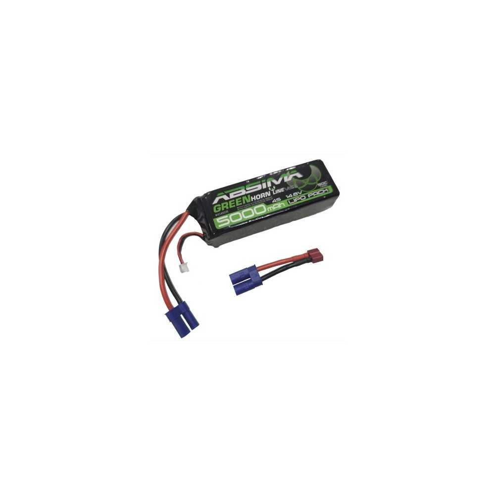 Bateria Lipo Absima Greenhorn Vol.2 LiPo 4S 14 8V-50C 5000 SC (EC5-T-Plug) 4140025
