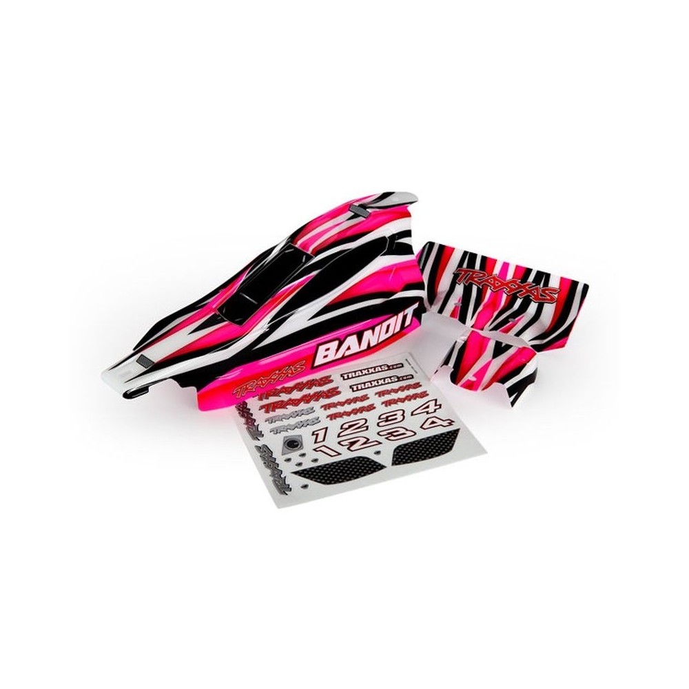 Carrocería Bandit rosa con calcomanías Traxxas TRX2433 Carrocería Bandit rosa con calcomanías Traxxas TRX2433