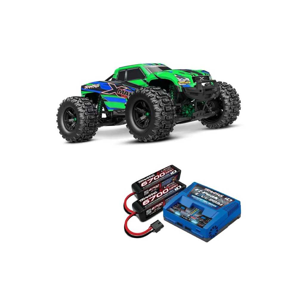 Pack Traxxas X-Maxx Ultimate 8S 4WD Brushless RTR Green X TRX77097-4-GRNX