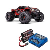 Pack Traxxas X-Maxx Belted 4WD Brushless RTR 8S Monster Truck - Red TRX77096-4RED con baterias y cargador TRX2997G