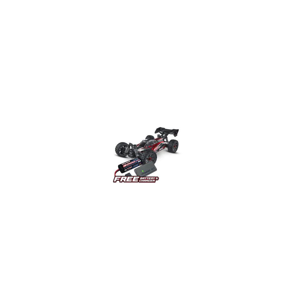 Traxxas Jato 4x4 BL-2S 1:8 4WD RTR Brushless Buggy - Red TRX90154-4-RED