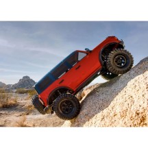 Coche RC Traxxas TRX-4 Ford Bronco 2021 1/10 4WD RTR con carrocería sin clips en color rojo TRX92076-4RED
