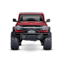 Coche RC Traxxas TRX-4 Ford Bronco 2021 1/10 4WD RTR con carrocería sin clips en color rojo TRX92076-4RED