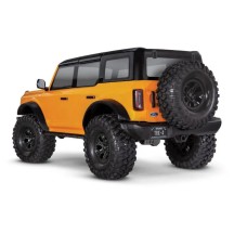 Coche RC Traxxas TRX-4 Ford Bronco 2021 1/10 4WD RTR con carrocería sin clips en color naranja TRX92076-4ORNG