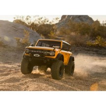 Coche RC Traxxas TRX-4 Ford Bronco 2021 1/10 4WD RTR con carrocería sin clips en color naranja TRX92076-4ORNG