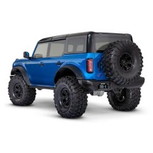 Coche RC Traxxas TRX-4 Ford Bronco 2021 1/10 4WD RTR con carrocería sin clips en color azul Velocity TRX92076-4-VBLU