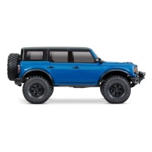 Coche RC Traxxas TRX-4 Ford Bronco 2021 1/10 4WD RTR con carrocería sin clips en color azul Velocity TRX92076-4-VBLU