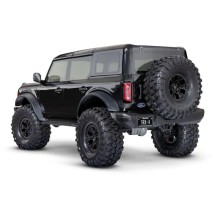 Coche RC Traxxas TRX-4 Ford Bronco 2021 1/10 4WD RTR con carrocería sin clips en color negro Shadow TRX92076-4-BLK