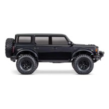 Coche RC Traxxas TRX-4 Ford Bronco 2021 1/10 4WD RTR con carrocería sin clips en color negro Shadow TRX92076-4-BLK