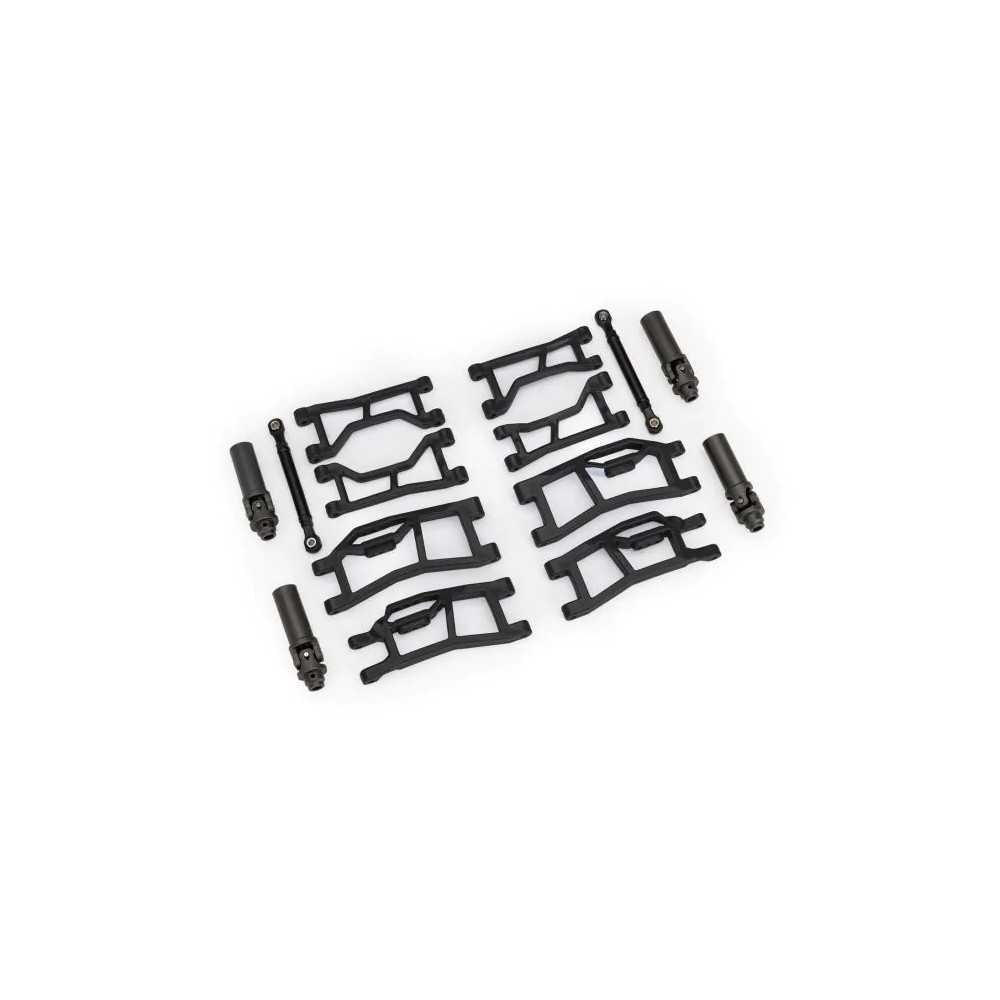 Kit de suspensión Traxxas Mini Maxx WideMaxx negro – Brazos, tirantes y palieres extendidos TRX10790-BLK