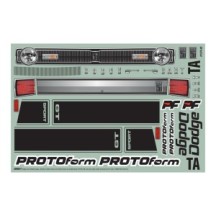 PROTOform 1-10 1967 Dodge Dart Clear Body: Vintage Trans-Am PRM157930