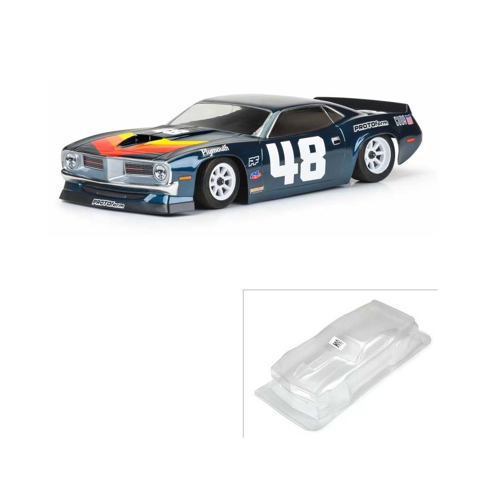 PROTOform 1-10 1970 Plymouth Barracuda Clear Body: Vintage Trans-Am PRM159400 PROTOform 1-10 1970 Plymouth Barracuda Clear Body: Vintage Trans-Am PRM159400