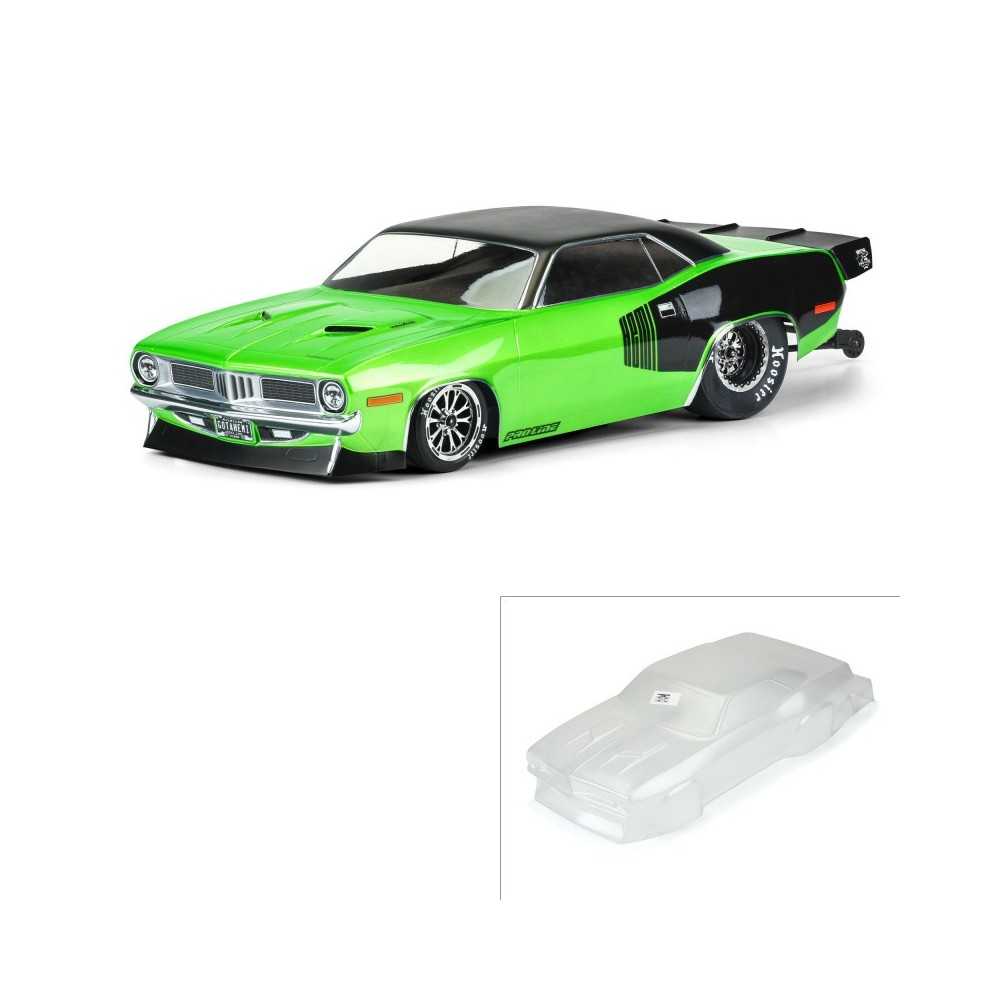 Pro-Line Racing 1-10 1972 Plymouth Barracuda Clear Body: Drag Car PRO355000 Pro-Line Racing 1-10 1972 Plymouth Barracuda Clear Body: Drag Car PRO355000