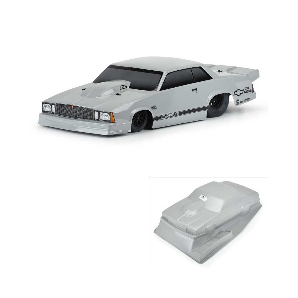 Pro-Line Racing 1-10 1978 Chevrolet Malibu Tough-Color Gray Body: Drag Car PRO354914 Pro-Line Racing 1-10 1978 Chevrolet Malibu Tough-Color Gray Body: Drag Car PRO354914