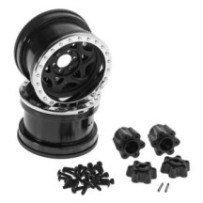 Axial Racing 1-10 2.2 Walker Evans Wheels 12mm Hex Black Chrome 2 AXIC1037