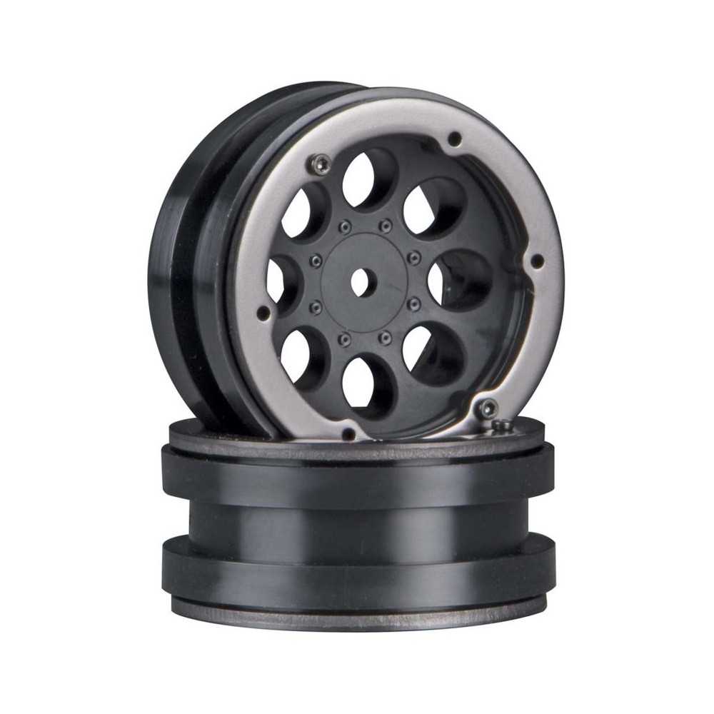 Axial Racing 1-10 8-Hole 1.9 Beadlock Wheels 12mm Hex Black 2 AXIC8087 Axial Racing 1-10 8-Hole 1.9 Beadlock Wheels 12mm Hex Black 2 AXIC8087
