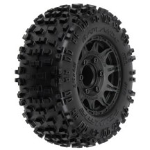 Pro-Line Racing 1-10 Badlands F-R 2.8 MT Tires Mounted 12mm-14mm Black Raid 2 PRO117310