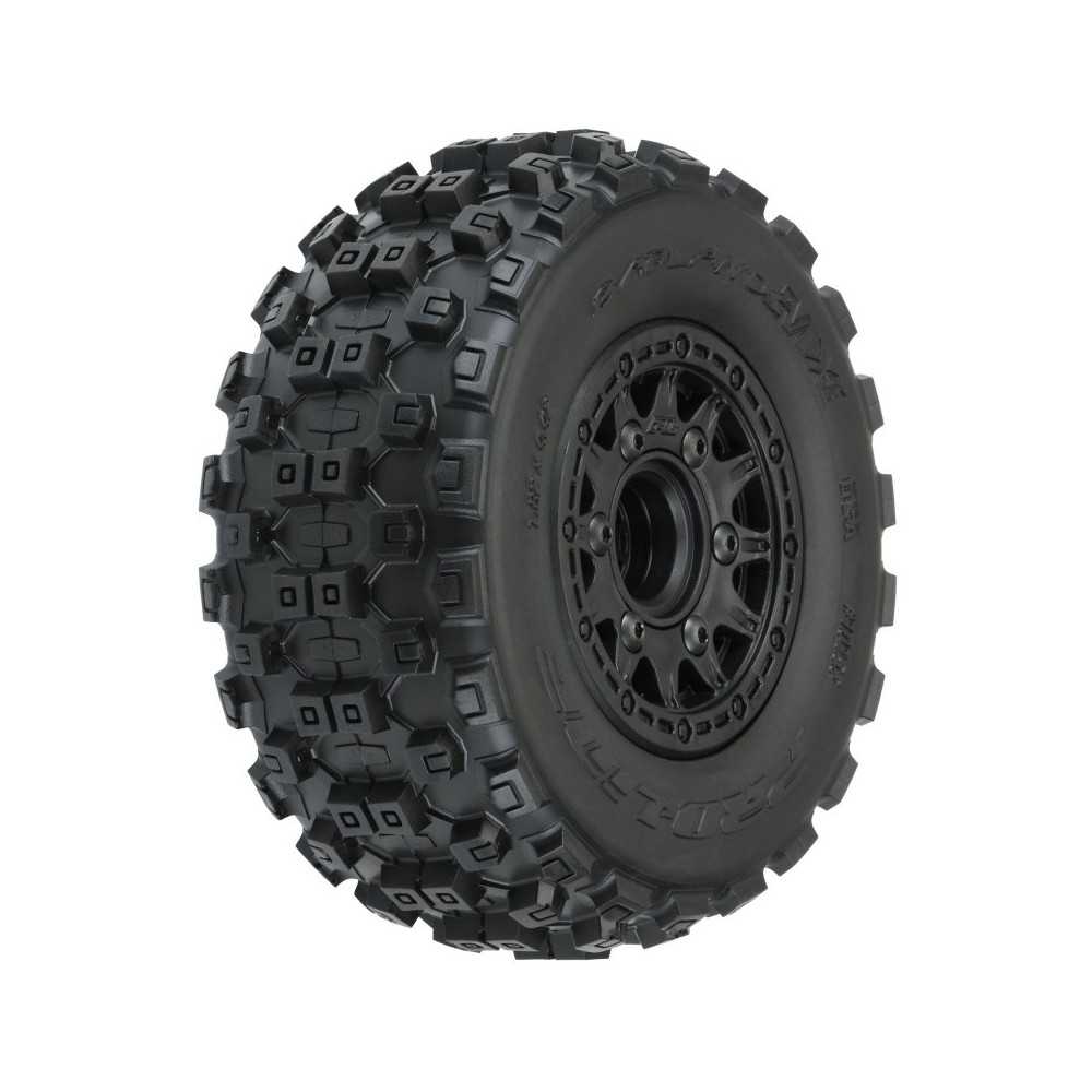 Pro-Line Racing 1-10 Badlands MX M2 Fr-Rr 2.2-3.0 SC Mounted 12mm Blk Raid 2 PRO1015610 Pro-Line Racing 1-10 Badlands MX M2 Fr-Rr 2.2-3.0 SC Mounted 12mm Blk Raid 2 PRO1015610