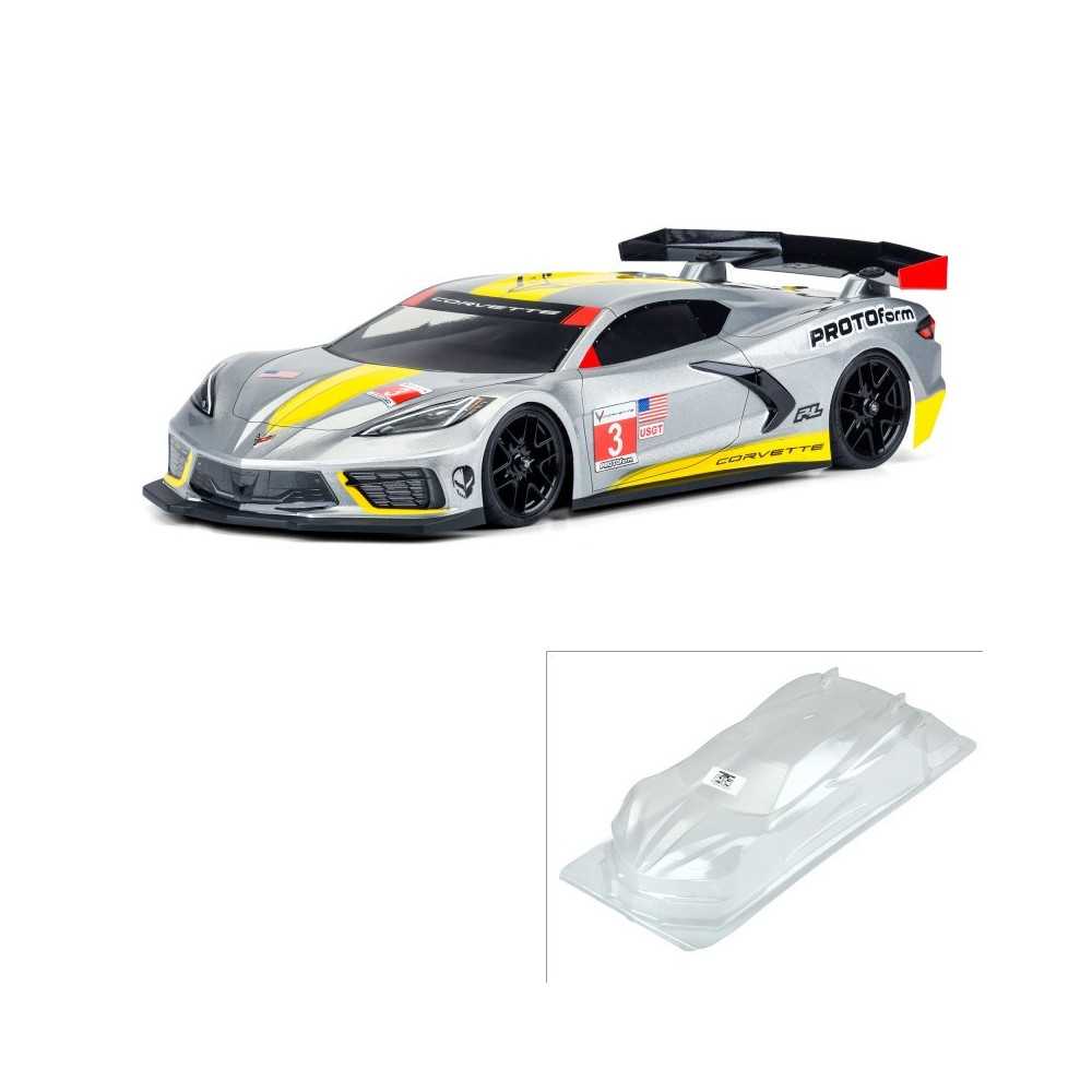 PROTOform 1-10 Chevrolet Corvette C8 Clear Body: 190mm Touring Car PRM157425 PROTOform 1-10 Chevrolet Corvette C8 Clear Body: 190mm Touring Car PRM157425