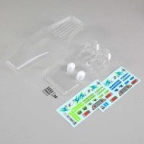 Losi 1-10 Clear Body Set with Driver Insert: Night Crawler SE LOS230050