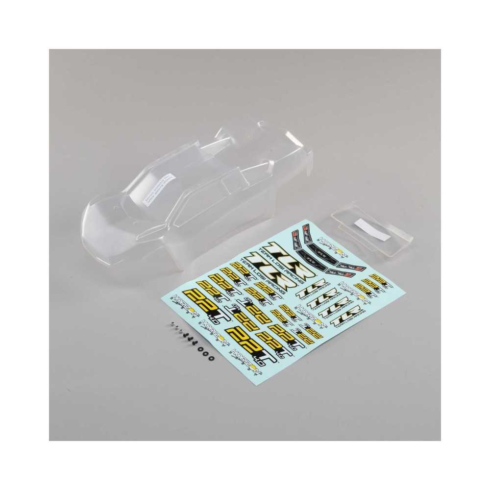 Team Losi 1-10 Clear Body Set with Stickers: 22T 4.0 TLR230011 Team Losi 1-10 Clear Body Set with Stickers: 22T 4.0 TLR230011