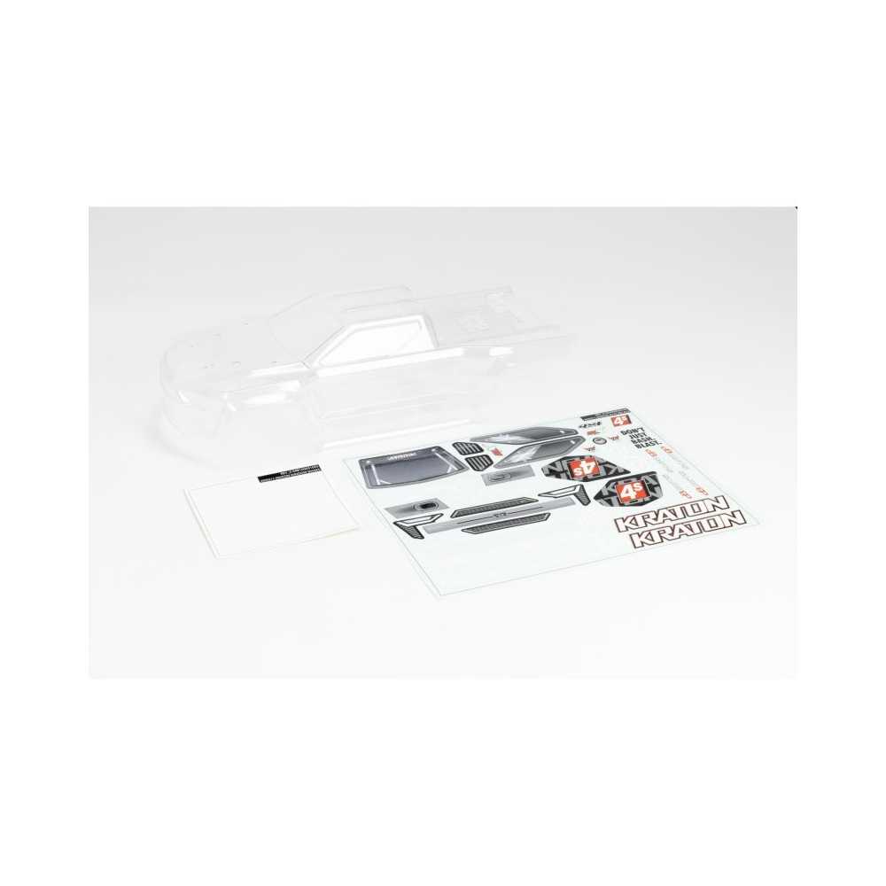 Arrma 1-10 Clear Body with Decals and Window Masks: KRATON 4X4 BLX ARA402320 Arrma 1-10 Clear Body with Decals and Window Masks: KRATON 4X4 BLX ARA402320