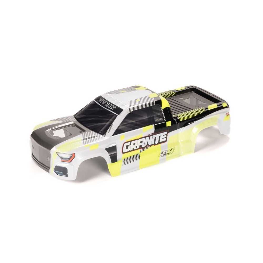 Arrma 1-10 Clipless Painted Decaled Body Yellow: GRANITE 4X4 ARA-2316 Arrma 1-10 Clipless Painted Decaled Body Yellow: GRANITE 4X4 ARA-2316