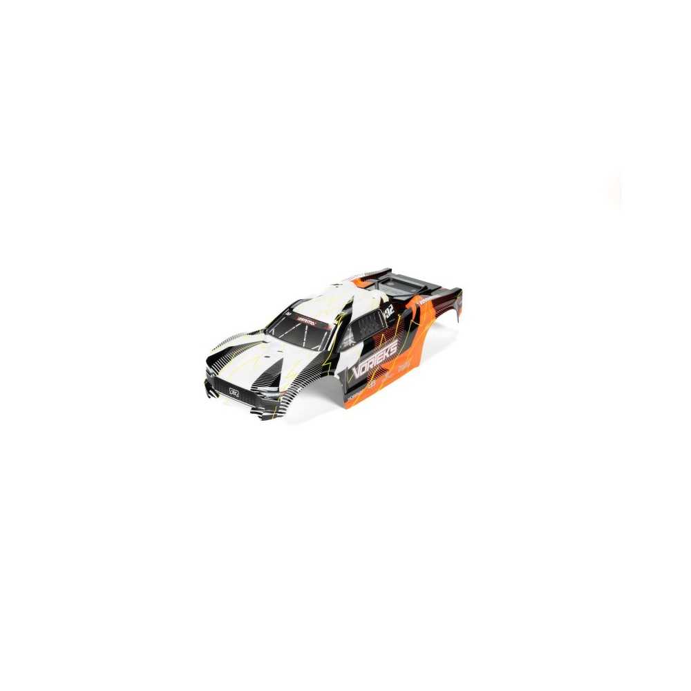 Arrma 1-10 Clipless Painted Trimmed Body Set with Decals Orange: VORTEKS 2WD ARA-1555 Arrma 1-10 Clipless Painted Trimmed Body Set with Decals Orange: VORTEKS 2WD ARA-1555
