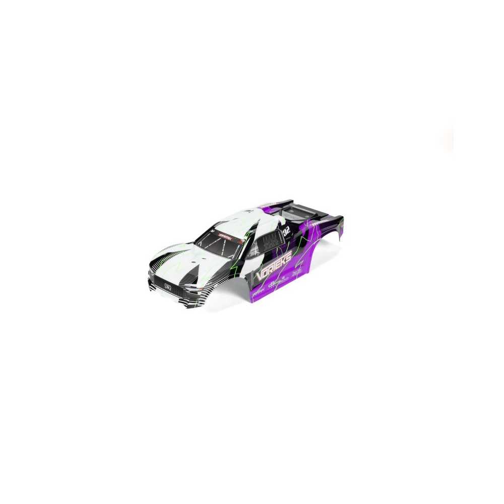 Arrma 1-10 Clipless Painted Trimmed Body Set with Decals Purple: VORTEKS 2WD ARA-1556