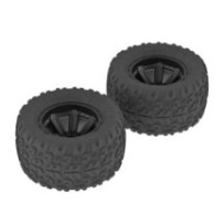 Arrma 1-10 Copperhead MT Front-Rear Pre-Mounted Tires 12mm Hex Black 2 ARAC9611