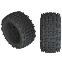 Arrma 1-10 dBoots Backflip LP Front-Rear 3.8 Pre-Mounted Tires 17mm Hex Black 2: 4S ARAC9468