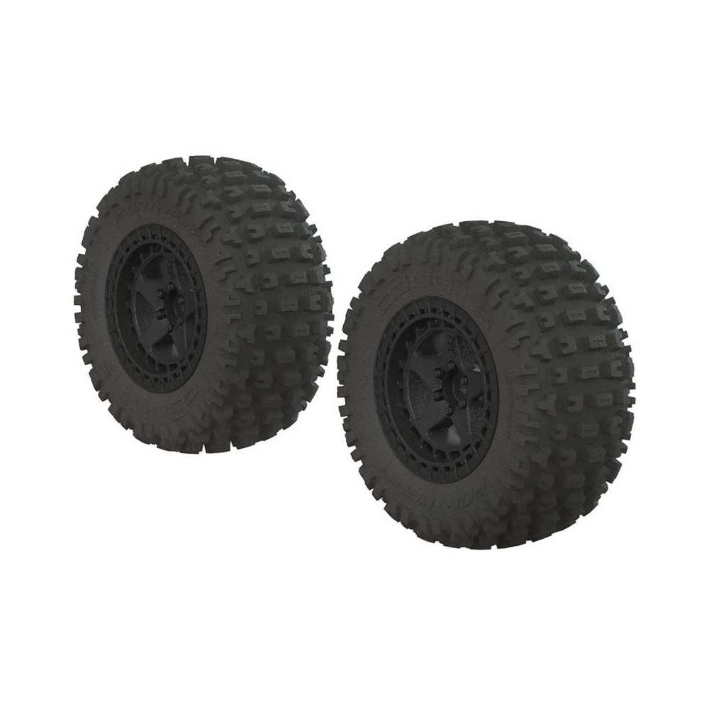 Arrma 1-10 dBoots Fortress SC 2.2-3.0 Pre-Mounted Tires 14mm Hex Black 2 ARAC9630 Arrma 1-10 dBoots Fortress SC 2.2-3.0 Pre-Mounted Tires 14mm Hex Black 2 ARAC9630