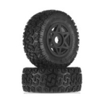 Arrma 1-10 dBoots Sidewinder 2 Front-Rear 2.2-3.0 Pre-Mounted Tires 17mm Hex Black 2: 6S ARAC9422