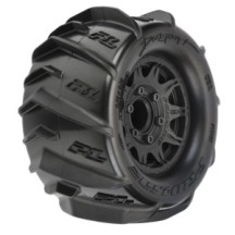 Pro-Line Racing 1-10 Dumont F-R 2.8 MT Tires Mounted 12mm-14mm Black Raid 2 PRO1019310