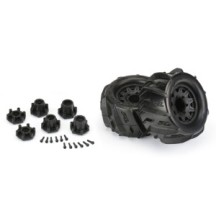Pro-Line Racing 1-10 Dumont F-R 2.8 MT Tires Mounted 12mm-14mm Black Raid 2 PRO1019310