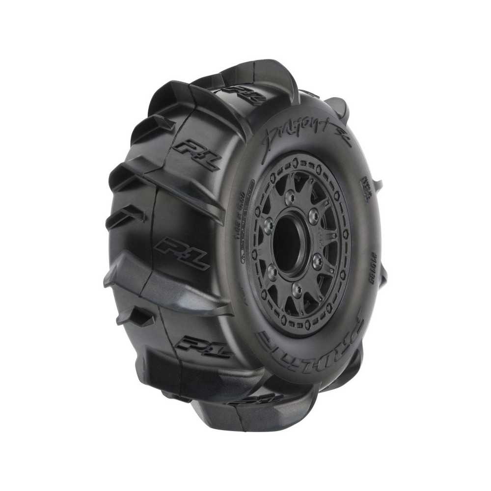 Pro-Line Racing 1-10 Dumont Front-Rear 2.2-3.0 SC Mounted 12mm Black Raid 2 PRO1018510