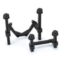 Pro-Line Racing 1-10 Extended Front-Rear Body Mounts: Rustler 4x4 PRO636200