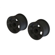 Arrma 1-10 Front-Rear 2.8 Wheels 14mm Hex Black 2 ARA510116