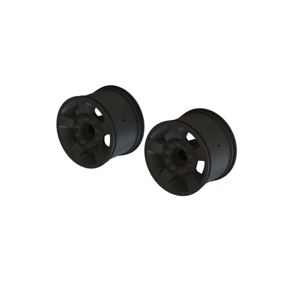 Arrma 1-10 Front-Rear 2.8 Wheels 14mm Hex Black 2 ARA510116 Arrma 1-10 Front-Rear 2.8 Wheels 14mm Hex Black 2 ARA510116