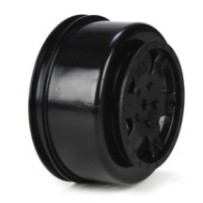 Team Losi 1-10 Front-Rear SCT 2.2-3.0 Wheels 12mm Hex Black 2: 22 SCT TLR7011
