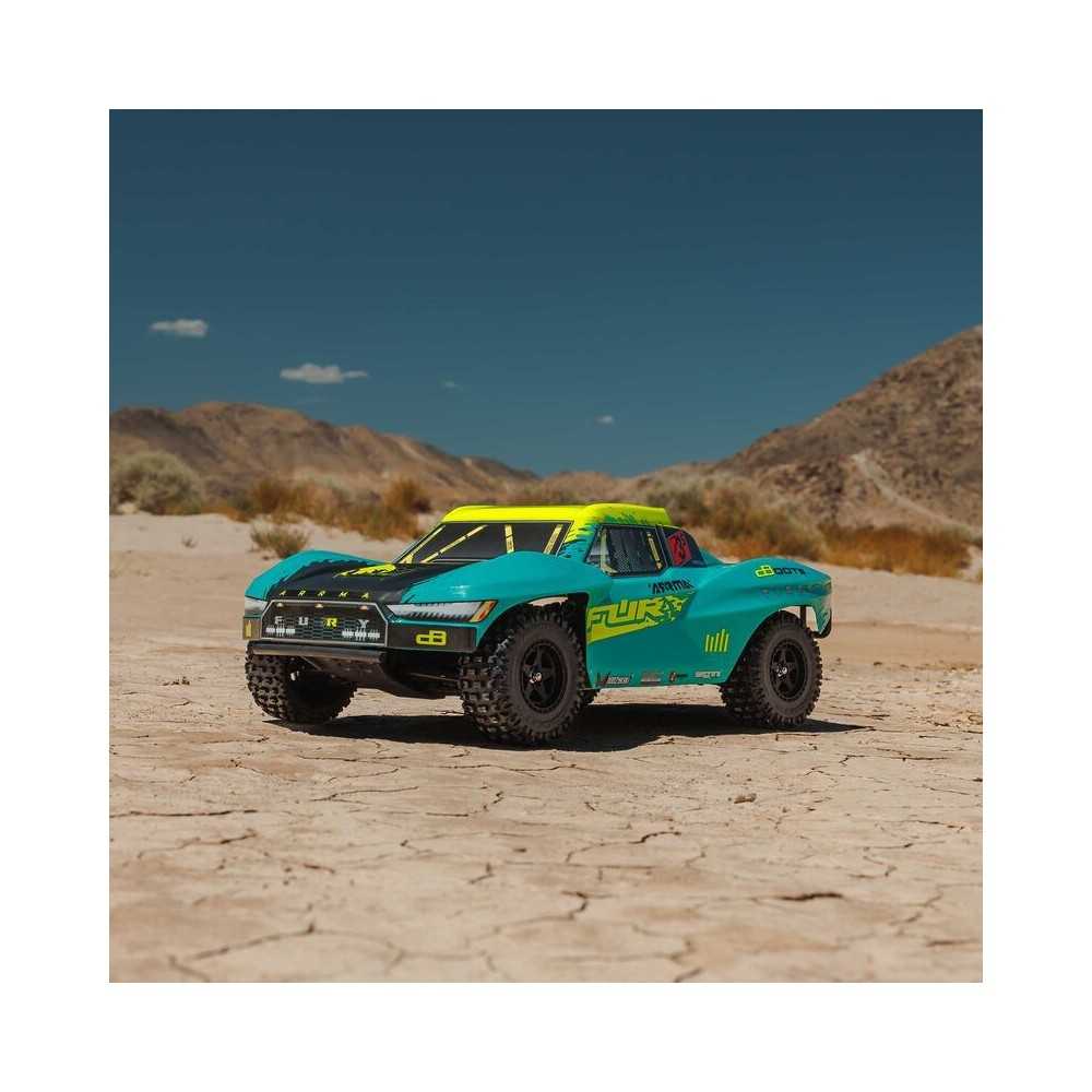 Arrma 1-10 FURY 223S BLX Brushless 2WD Short Course Truck RTR with DSC Green ARA3521T2 Arrma 1-10 FURY 223S BLX Brushless 2WD Short Course Truck RTR with DSC Green ARA3521T2