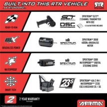 Arrma 1-10 FURY 223S BLX Brushless 2WD Short Course Truck RTR with DSC Purple ARA3521T3