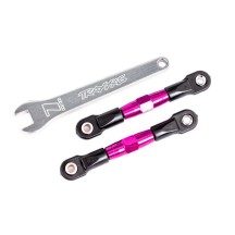 Varillas caída traseras rosa 7075-T6 Traxxas TRX2443P