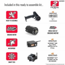 Arrma 1-10 GORGON 2WD RTA Kit Brushed Monster Truck Battery & Charger Included Gun Metal ARA3230SKT1