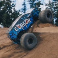 Arrma 1-10 GORGON 2WD RTR Brushed Monster Truck Blue ARA3230T1