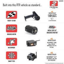 Arrma 1-10 GORGON 2WD RTR Brushed Monster Truck Blue ARA3230T1