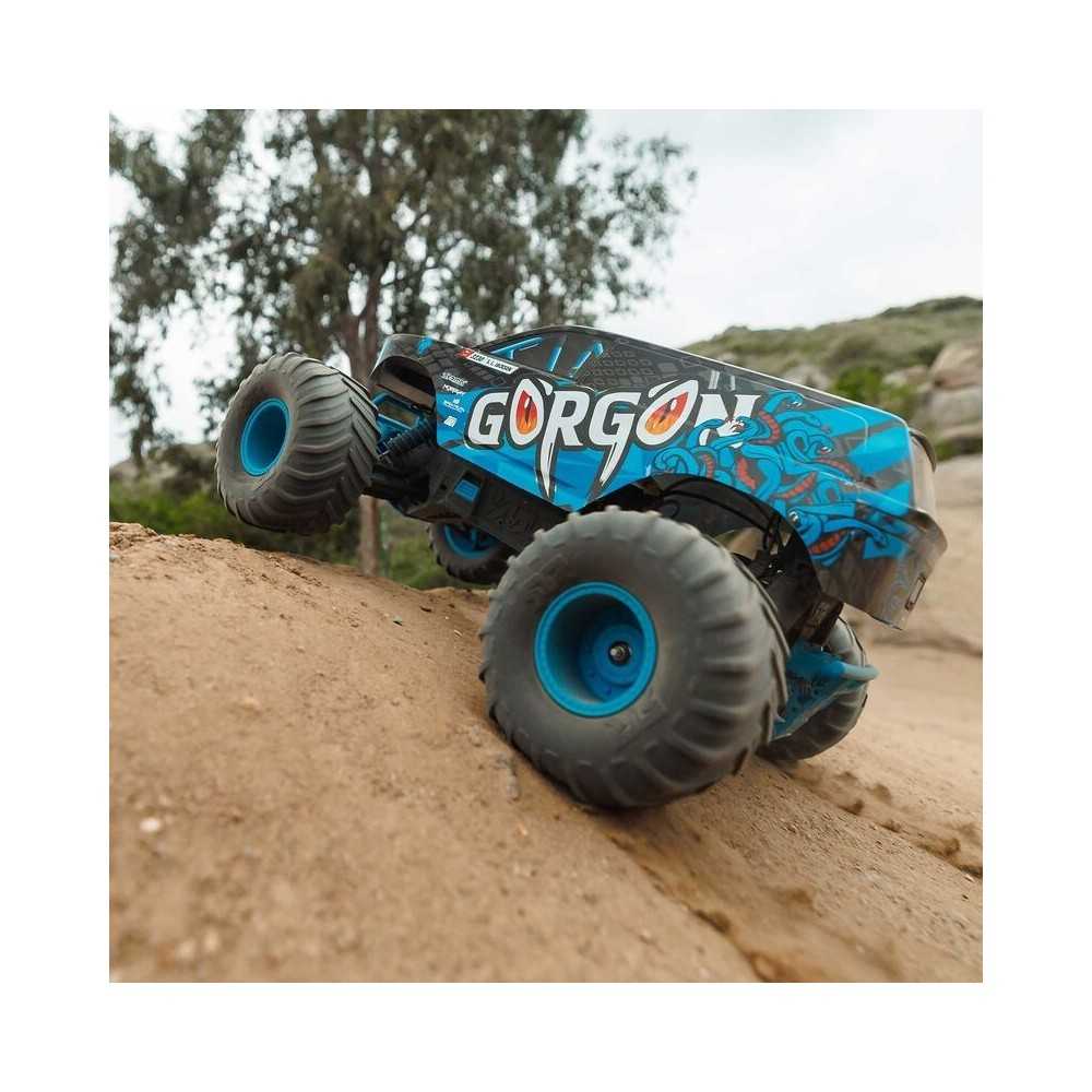 Arrma 1-10 GORGON 2WD RTR Brushed Monster Truck Battery & Charger Included Blue ARA3230ST5 Arrma 1-10 GORGON 2WD RTR Brushed Monster Truck Battery & Charger Included Blue ARA3230ST5
